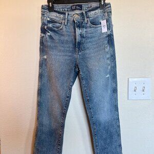 Gap Factory High Rise Distressed Vintage Slim Jeans 4/27R